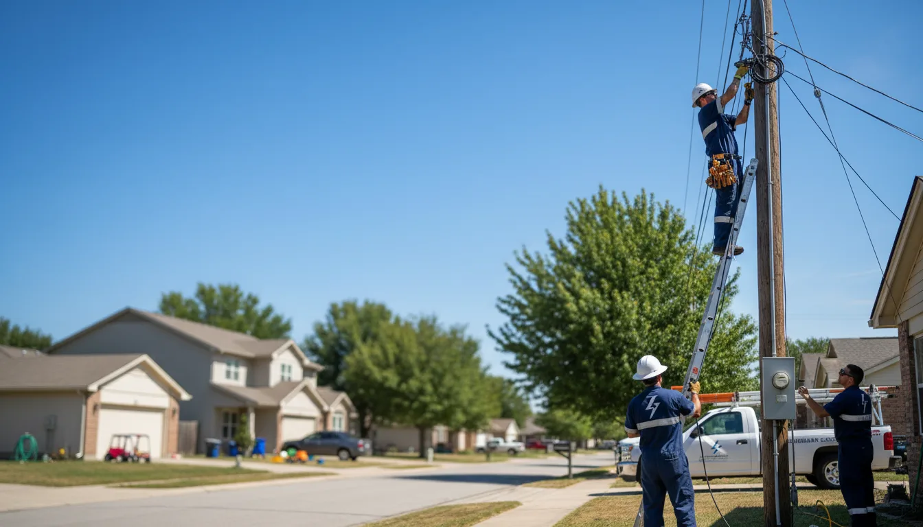 Residential electrician providing installation services in Kinder, LA